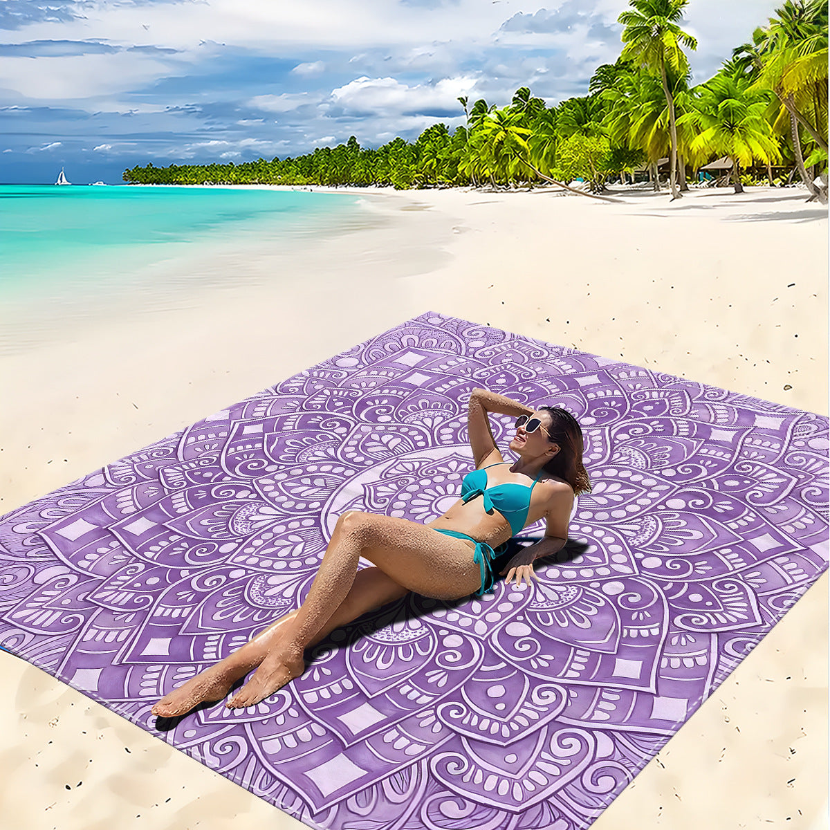 Mandala Design Strandmatte Brehn