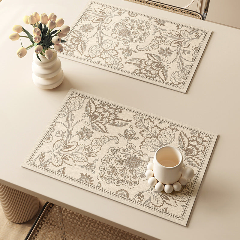 Elegante Blumenmuster Tischsets Brehn