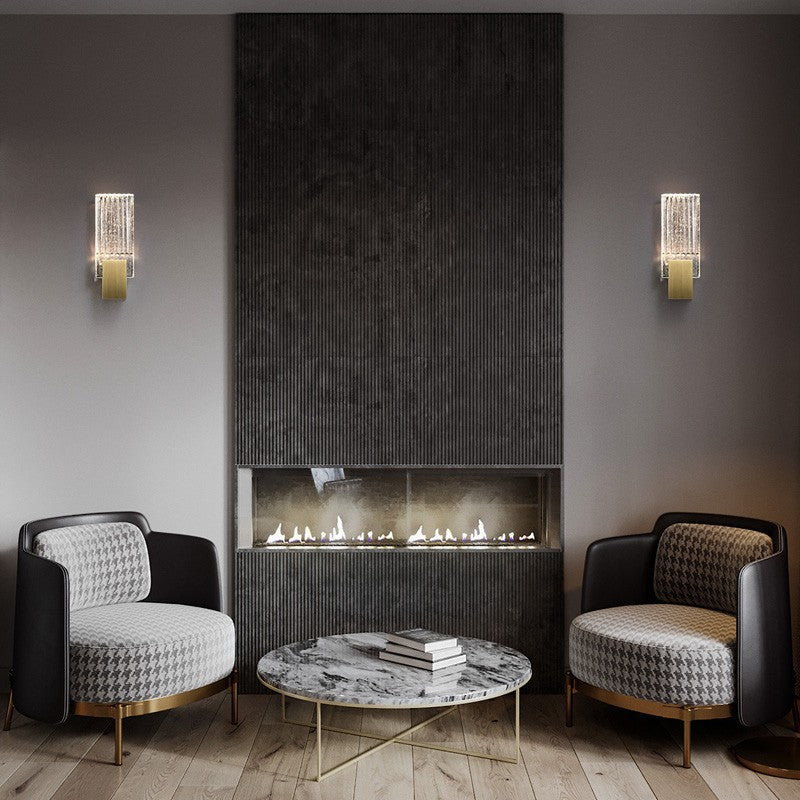 Minimalistische lineare Wandlampe