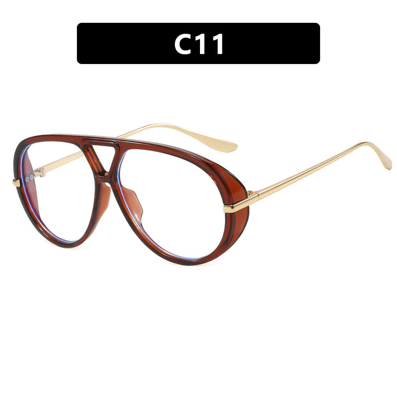 Damen Oversized Sonnenbrille mit elegantem Kunststoffrahmen und verspiegelten Gläsern Brehn