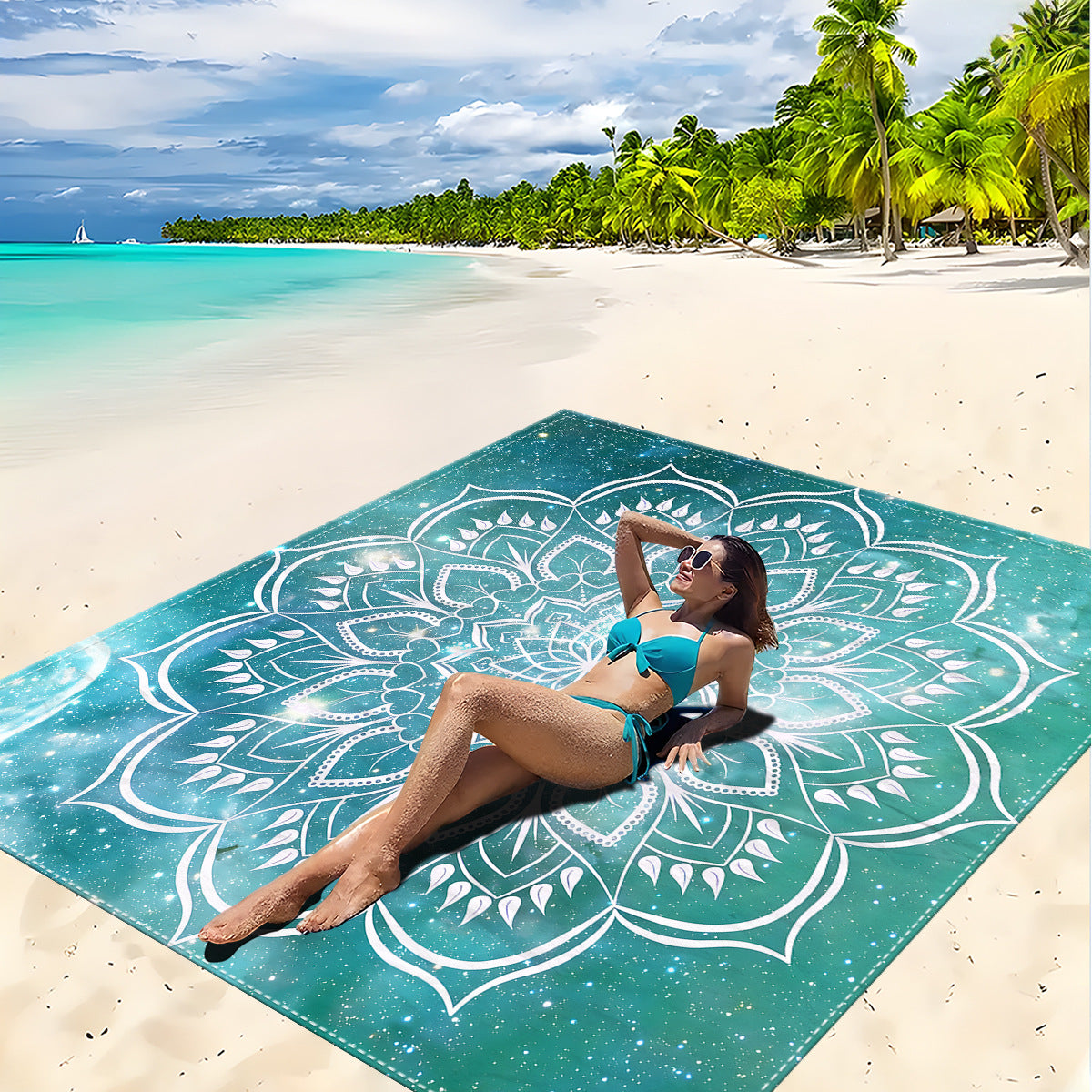 Mandala Design Strandmatte Brehn