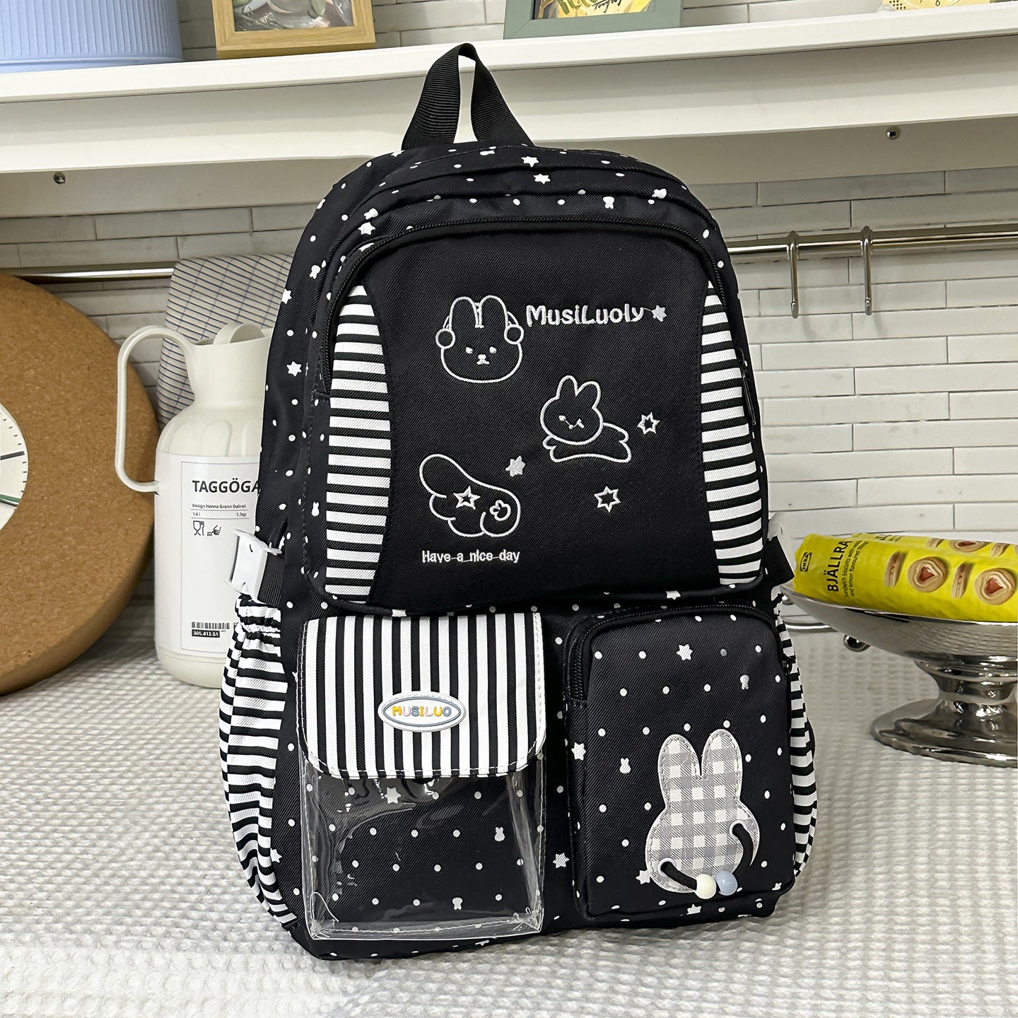 Süße Charakter-Themen Stoff-Schul-Rucksack