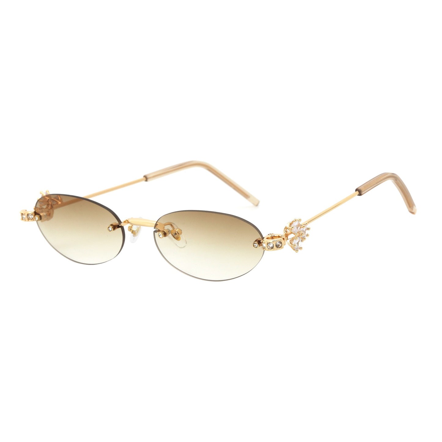 Damen Designer-Sonnenbrille mit luxuriösen Verzierungen Brehn