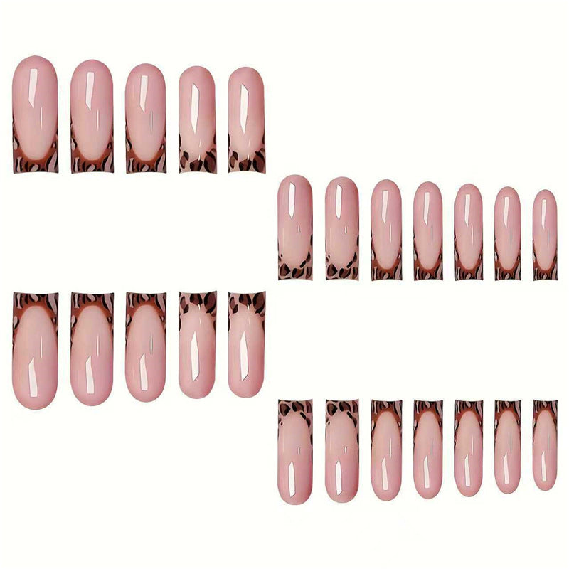 Trendy French Tip Press-On Nail Set Brehn