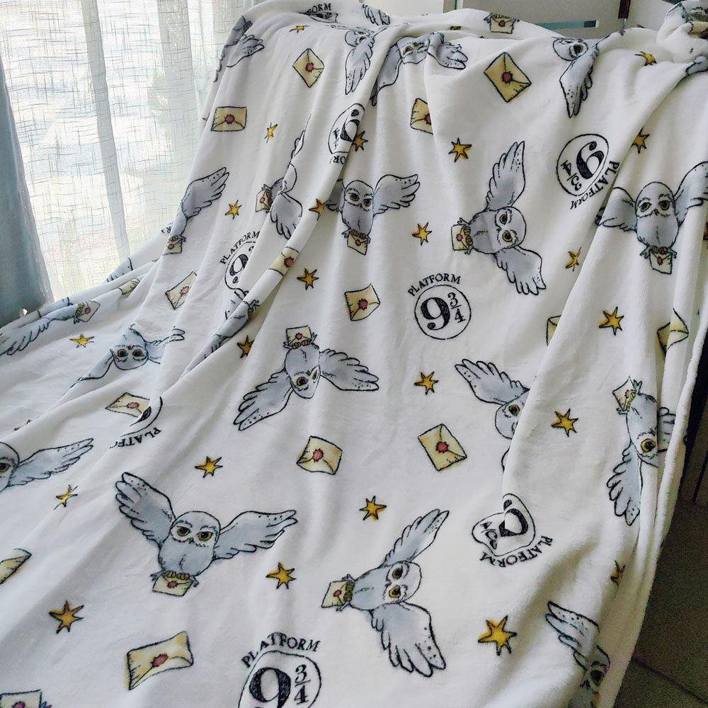 Gemütliche Eulen-themed Fleece-Decke
