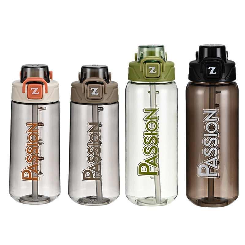 Damen Trinkflasche mit integriertem Messsystem und Flip-Top-Verschluss Brehn