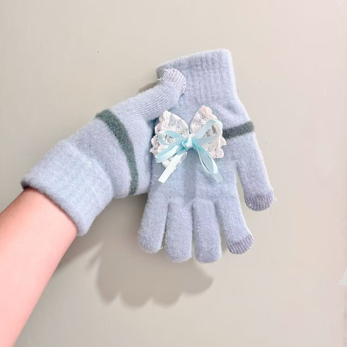 Schmetterlingsverzierte Touchscreen-Handschuhe Brehn