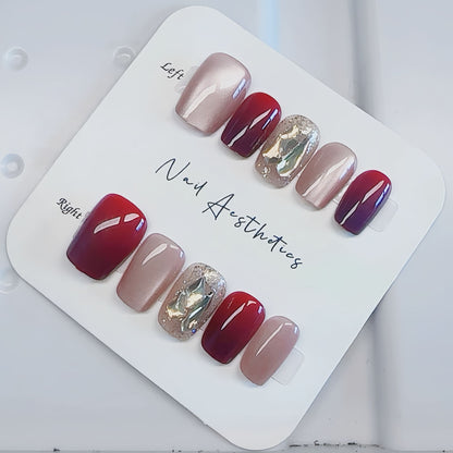 Elegantes Press-On-Nageldesign Brehn