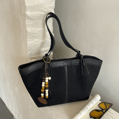 Chic Wildleder Tote-Handtasche