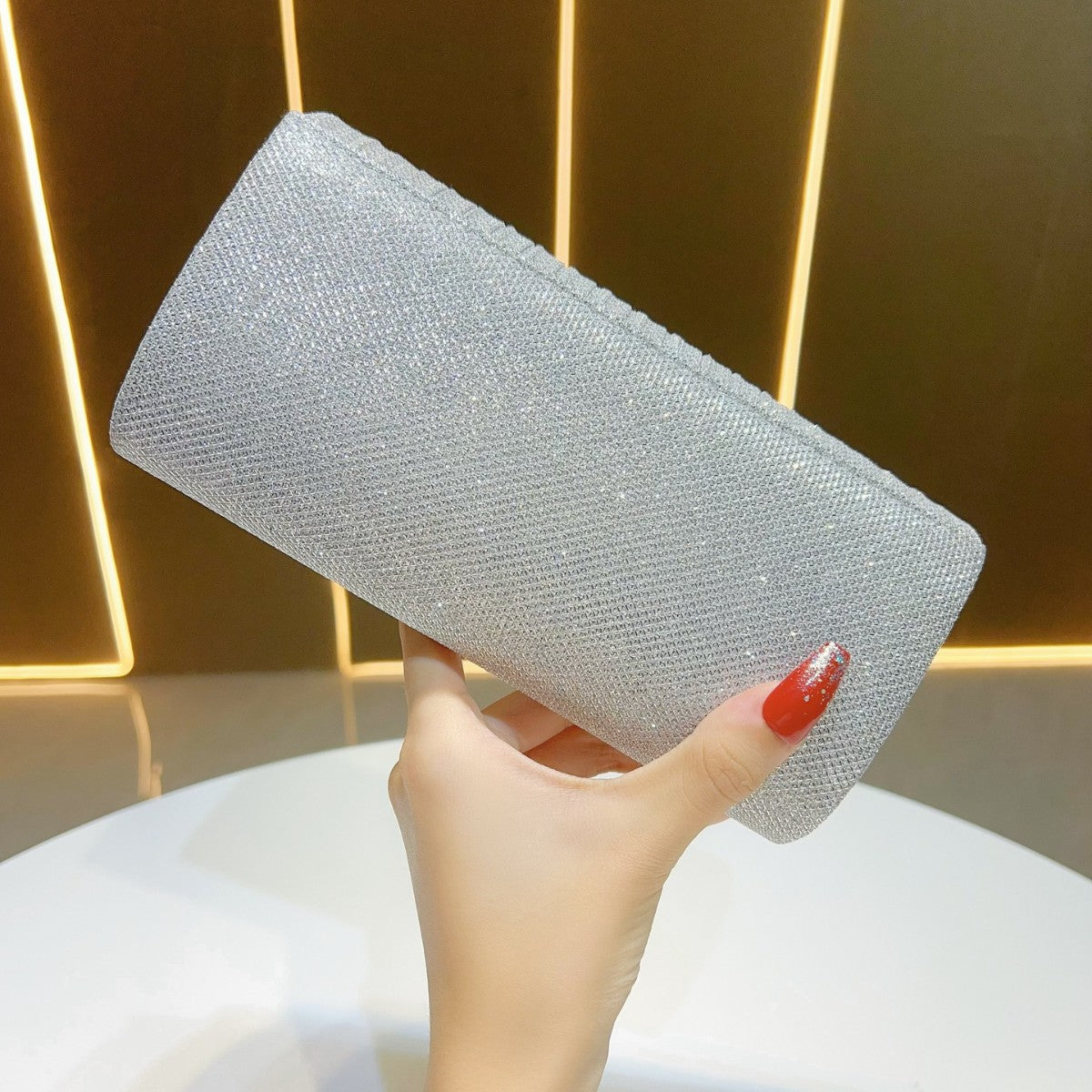 Luxuriöse Texturierte Abend-Clutch