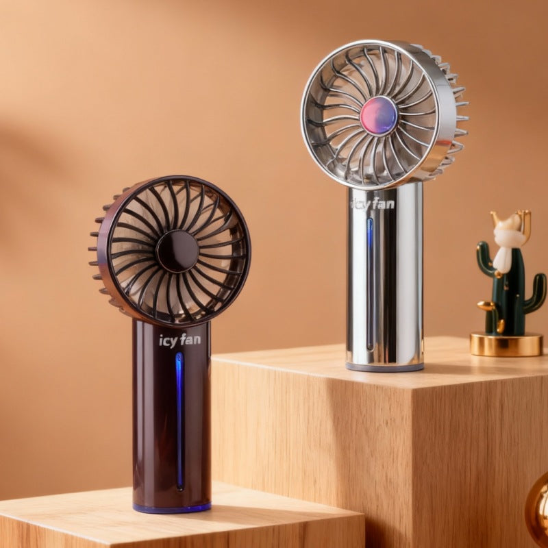 Damen tragbarer Sprühventilator mit USB-Anschluss und ergonomischem Griff Brehn