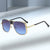 Damen elegante Sonnenbrille mit modernem Oversized-Rahmen Brehn