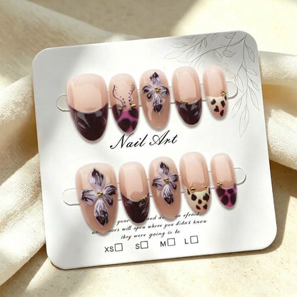 Modischer Press-On Nagelset