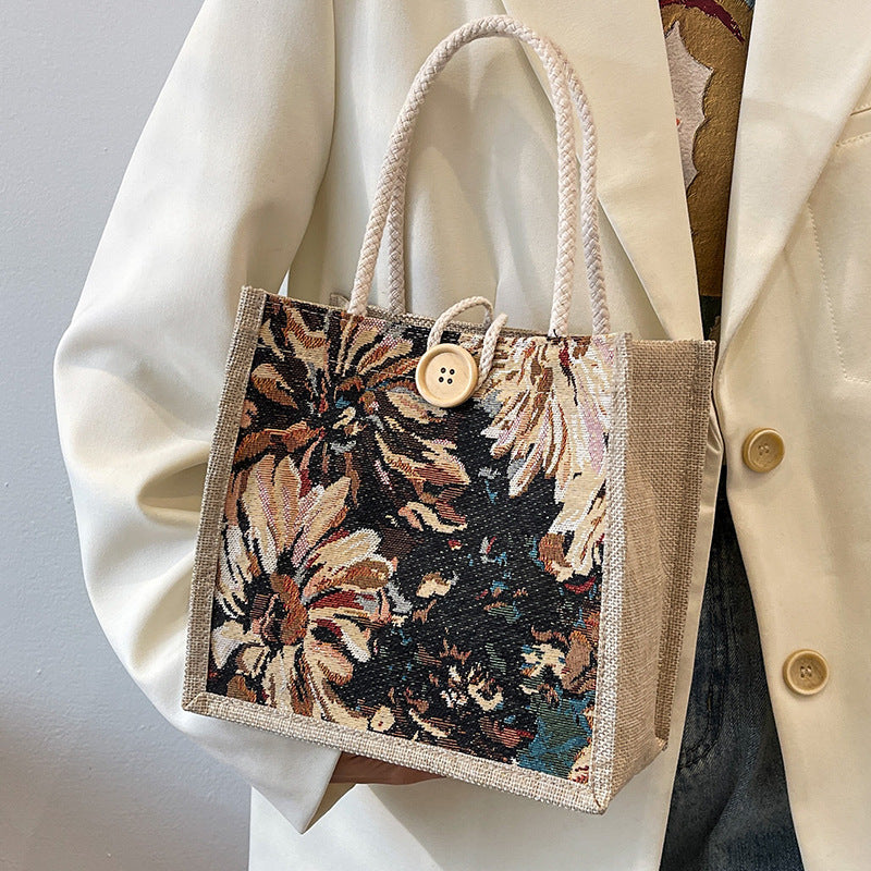 Dekorativer floral Handtasche