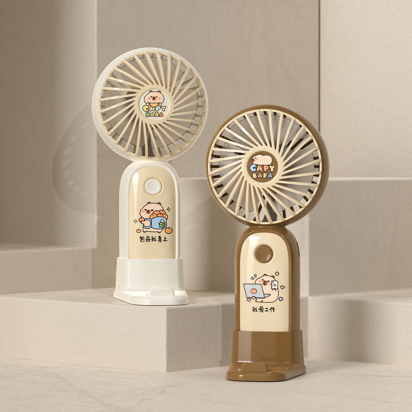Damen Handventilator mit süßem Panda-Design Brehn