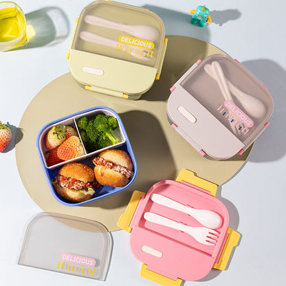 Vielseitige Auslaufsichere Lunchbox mit Besteck