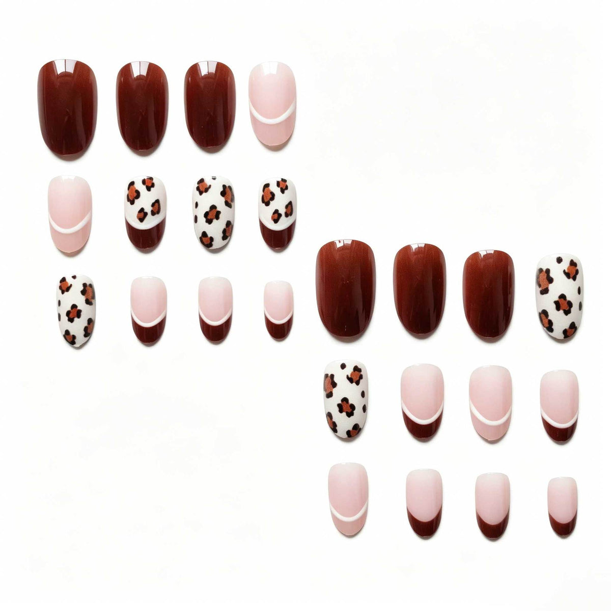 Wildtierdruck-Nagelkunst-Set