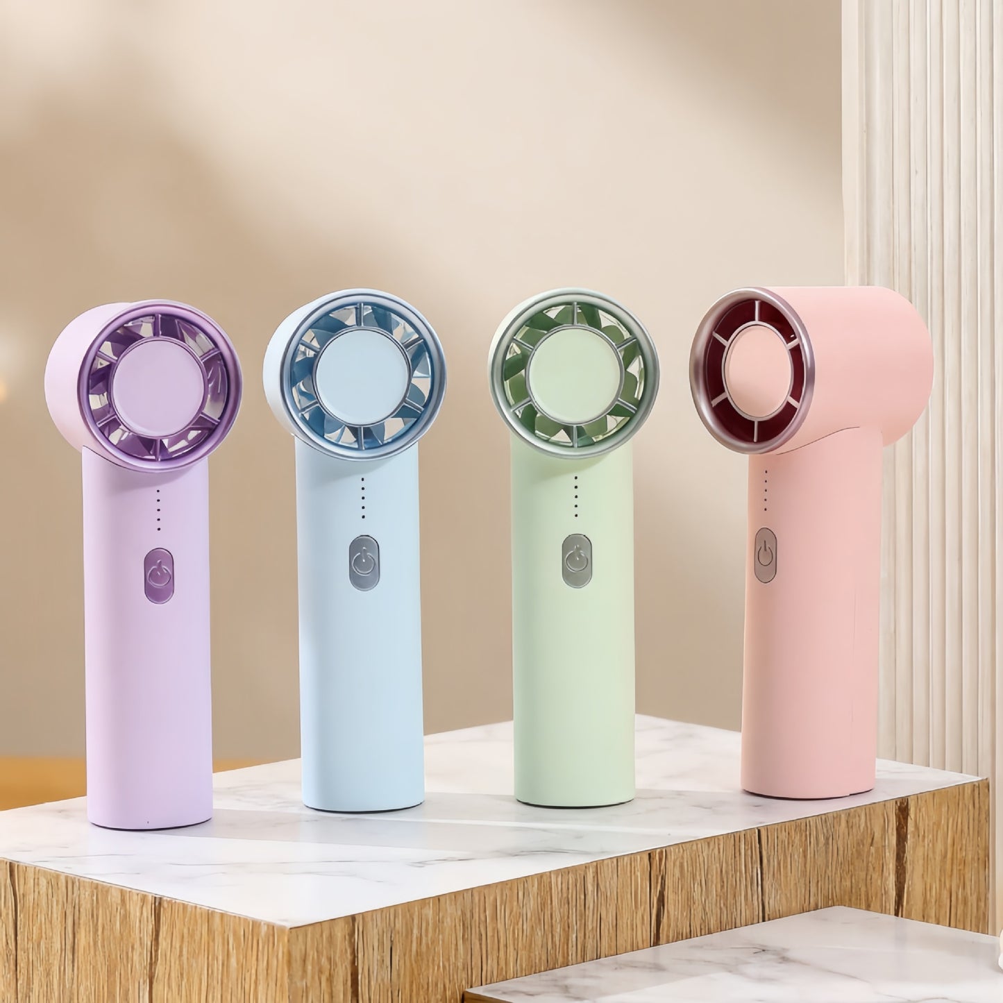 Damen Tragbarer Handventilator mit USB-Ladefunktion und flexiblem Design Brehn