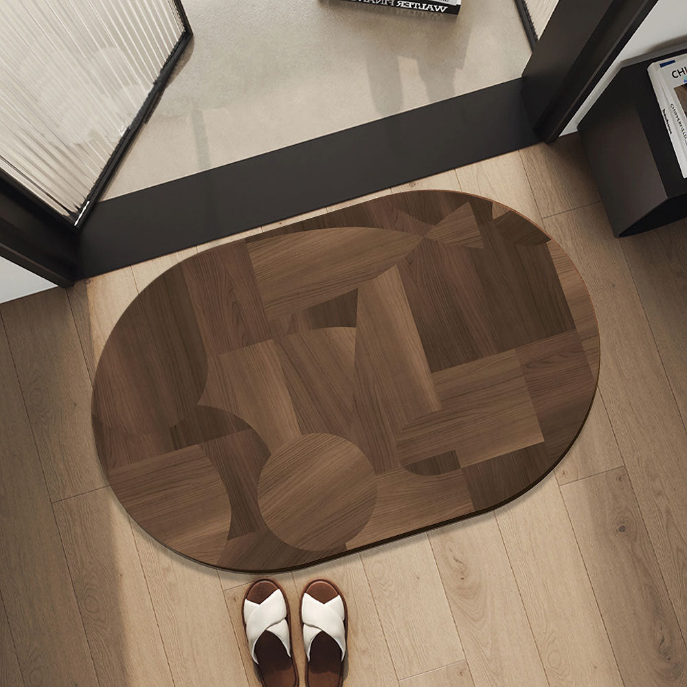 Stylische Holzd decorative Bereichsmatte