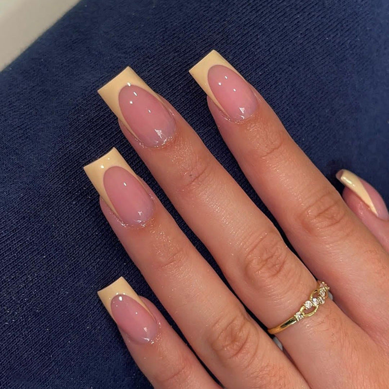 Elegante französische Spitze Nagelkunst Verlängerungen Brehn