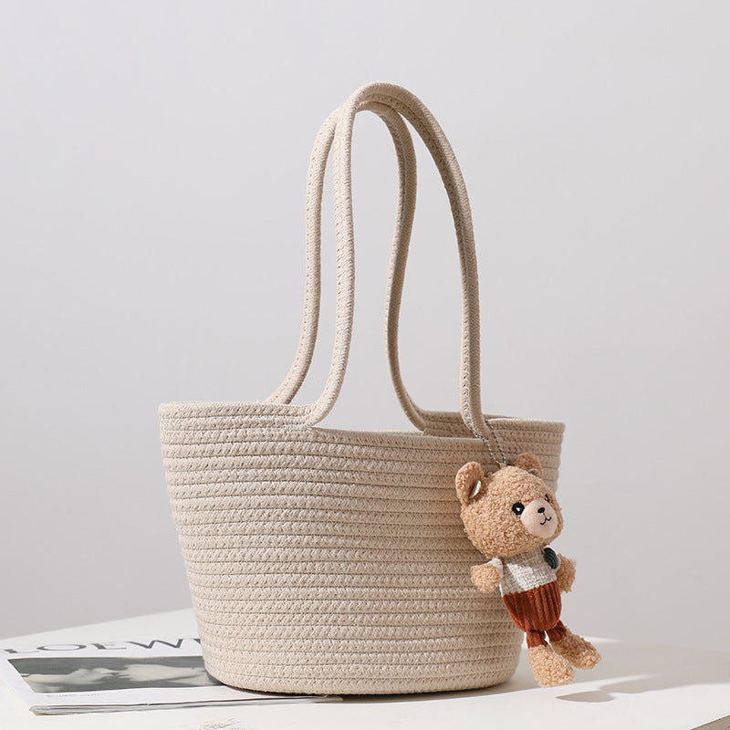 Damen Handgefertigte Strandtasche im modernen Makramee-Stil Brehn