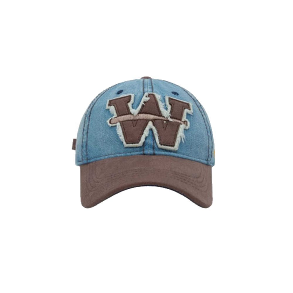 Herren Zerrissen Denim Baseball Cap Brehn