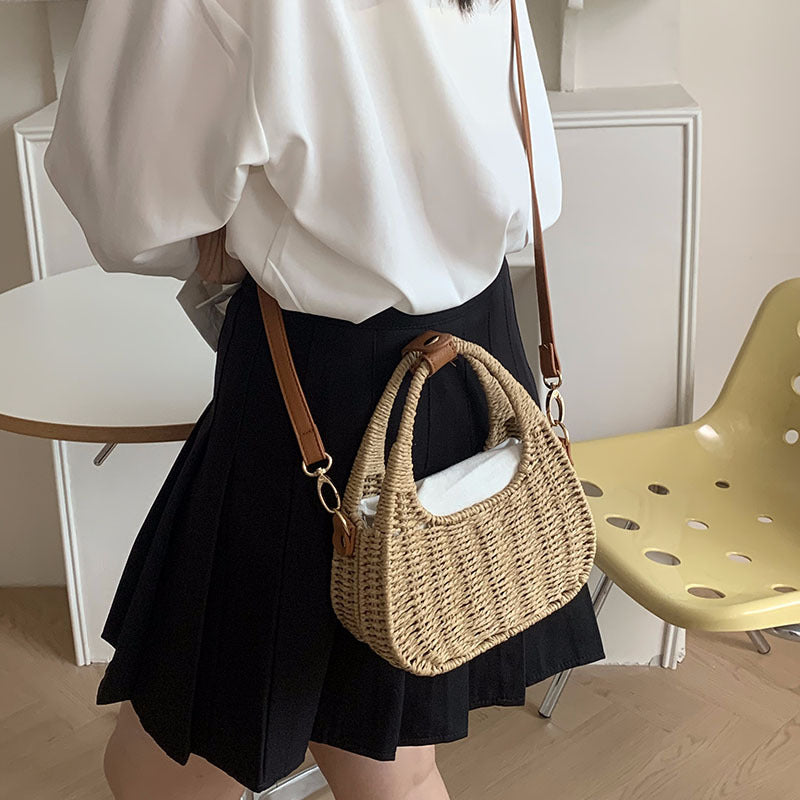 Damen Korb-Umhängetasche mit stilvollem Design Brehn