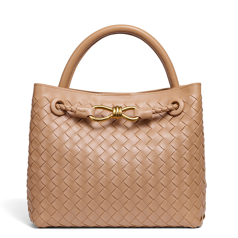 Elegante geflochtene Leder-Tasche Brehn