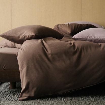 Premium Baumwollsatin Bettwäsche Set mit atmungsaktiver seidenweicher Oberfläche