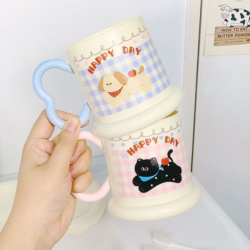 Keramiktasse mit Verspieltem Welpenmotiv Brehn