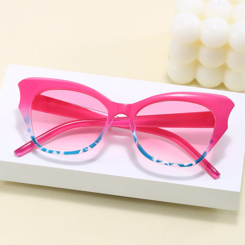 Damen Cat-Eye Sonnenbrille mit extravagantem Verspiegelungsdesign Brehn