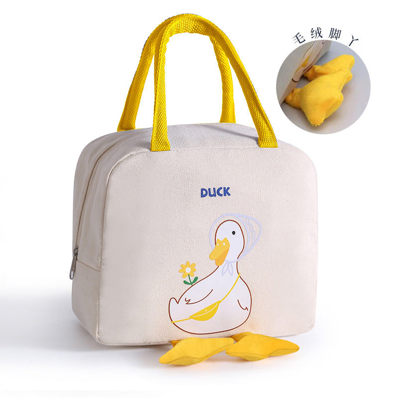 Enten-Themen Isolierte Lunchbox