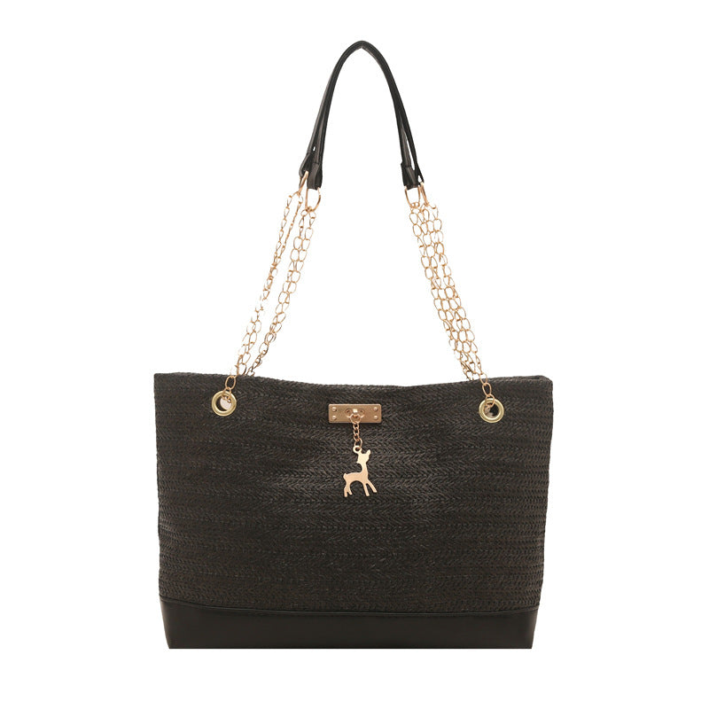Stylische Geflochtene Strandtasche