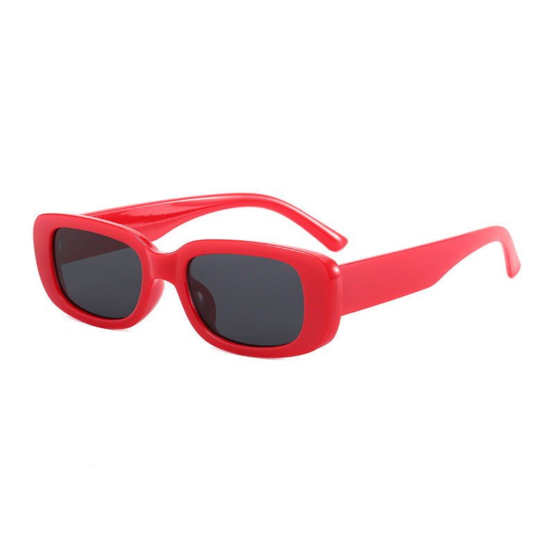 Damen modische Retro-Sonnenbrille mit rechteckigem Rahmen Brehn