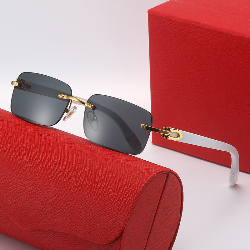 Damen rechteckige Designer-Sonnenbrille Brehn