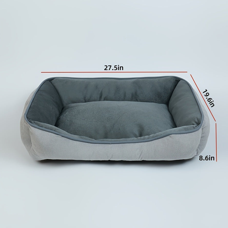 Gemütliches Corduroy-Hundebett