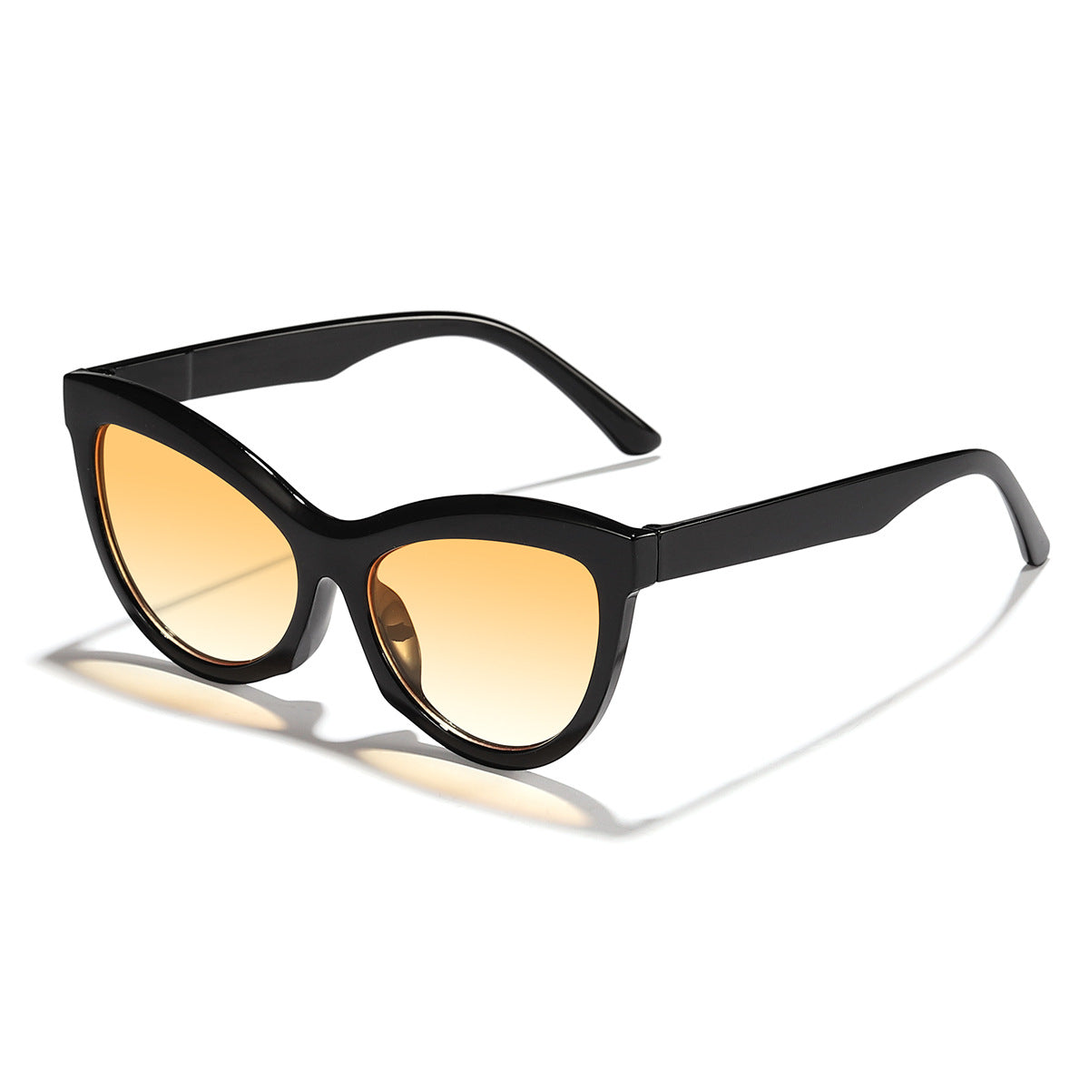 Damen trendige Schwarz-Weiß Sonnenbrille Brehn