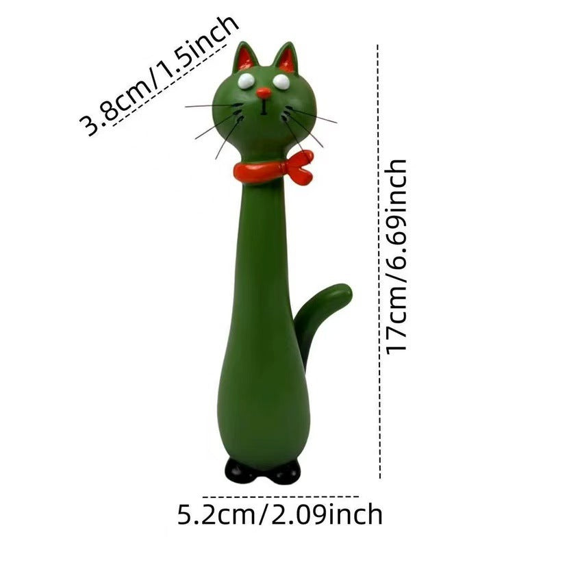 Dekorative Katzenfigur im eleganten Stil Brehn
