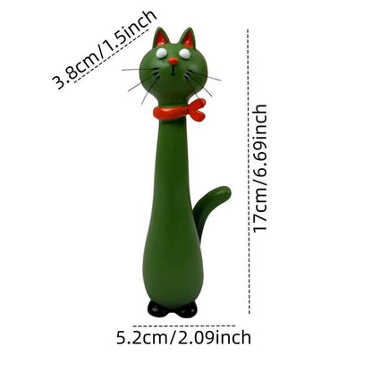 Dekorative Katzenfigur im eleganten Stil Brehn