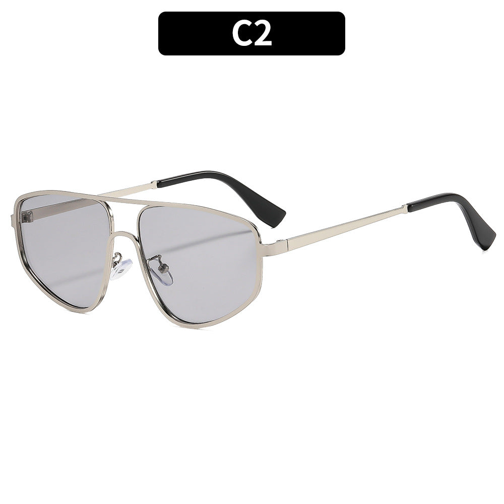 Geometrische Schildrahmen Sonnenbrille