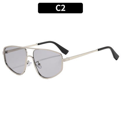 Geometrische Schildrahmen Sonnenbrille