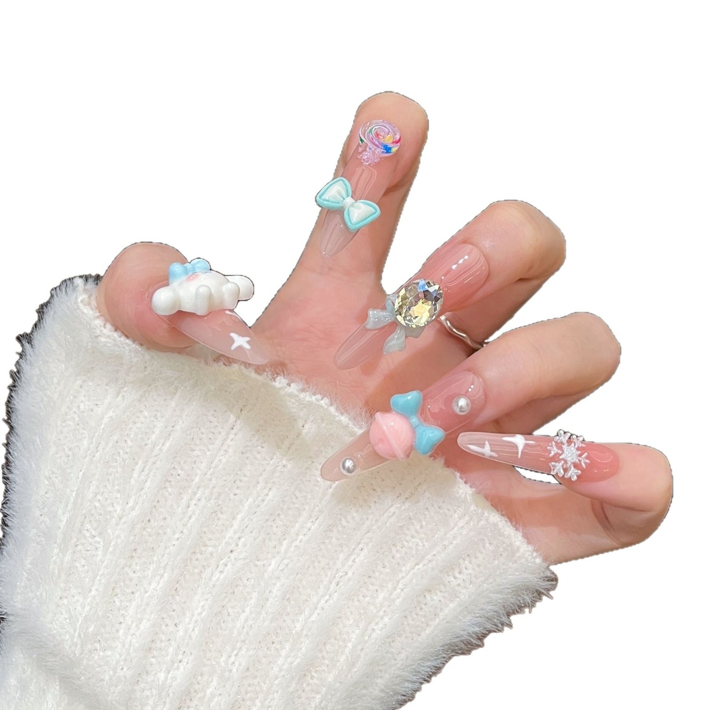 Dekoratives 3D Charakter Nail Art Set Brehn