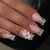 Blumenakzent Press-On Nagelset Brehn
