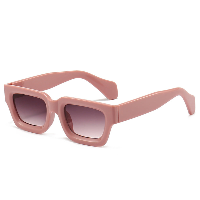 Damen trendige Sonnenbrille mit robustem und transparentem Rahmen Brehn