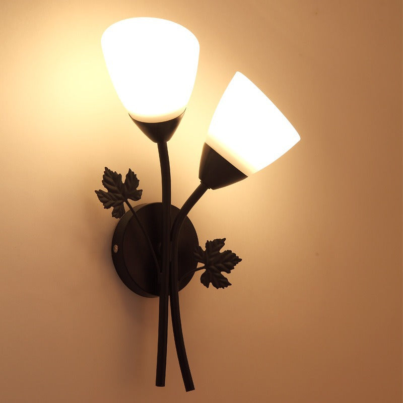 Dekorative Blatt Wandlampe