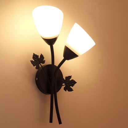 Dekorative Blatt Wandlampe