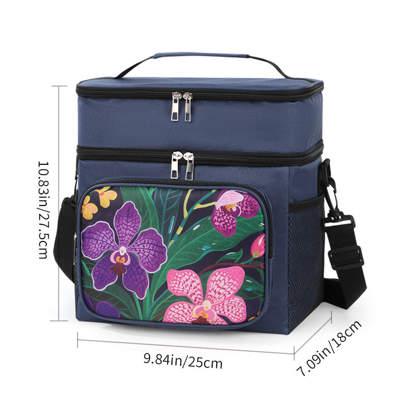 Isolierte Blumen-Lunch-Kühltasche Brehn
