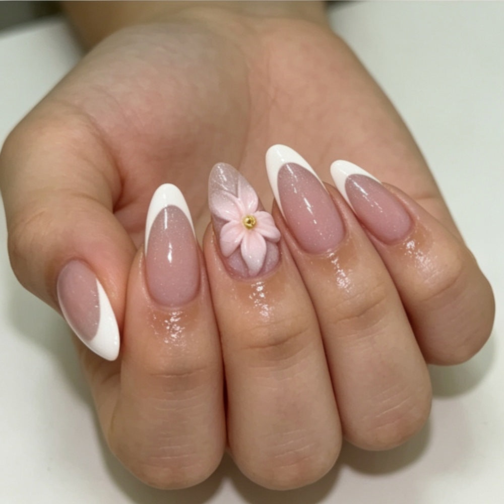 Floral 3D Nagelkunst Tipps Brehn
