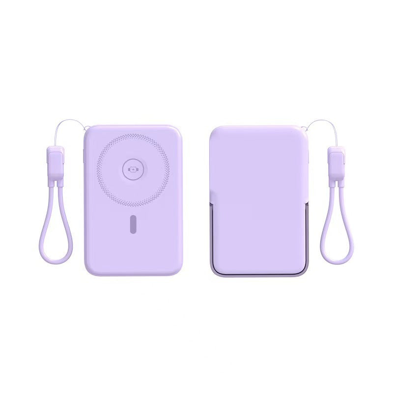 Powerbank mit Integrierter Kabelloser Ladefunktion und Lcd-Display Brehn