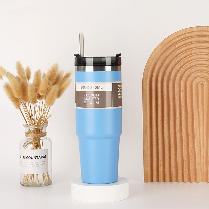 Unisex Isolierter Trinkbecher mit integriertem Strohhalm Brehn